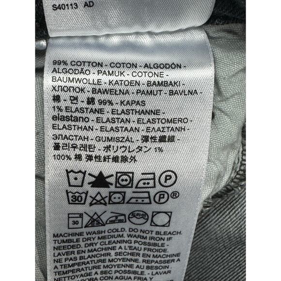 Levi's 501S Women's Button Fly Skinny Gray Denim Jeans - Size 25x28 (26x28) - Picture 5 of 7